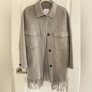 Mango wool shacket